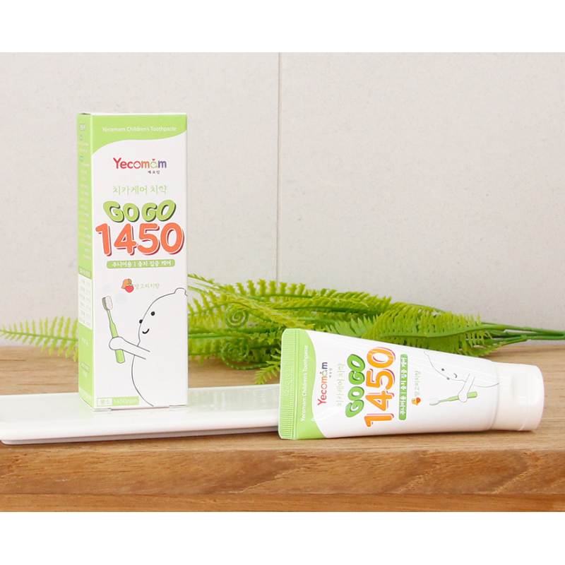 예꼬맘 고고 1450 어린이 치약, 망고피치향, 60g, 10개입 상품 이미지 4