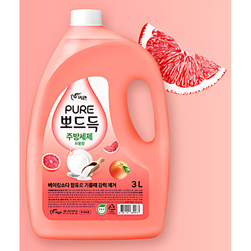 피죤 퓨어 뽀드득 주방세제, 레몬향 3L 1개 + 솔잎향 3L 1개, 2개 상세 이미지 3