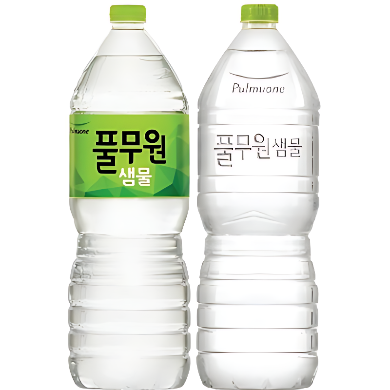 풀무원 샘물 생수, 무라벨, 2L, 24개 상품 이미지 3