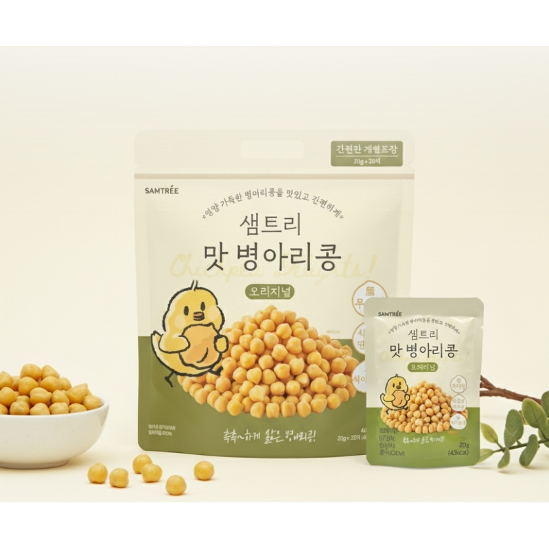 샘트리 맛 병아리콩 오리지널, 개별포장, 400g, 1개 상품 이미지 2