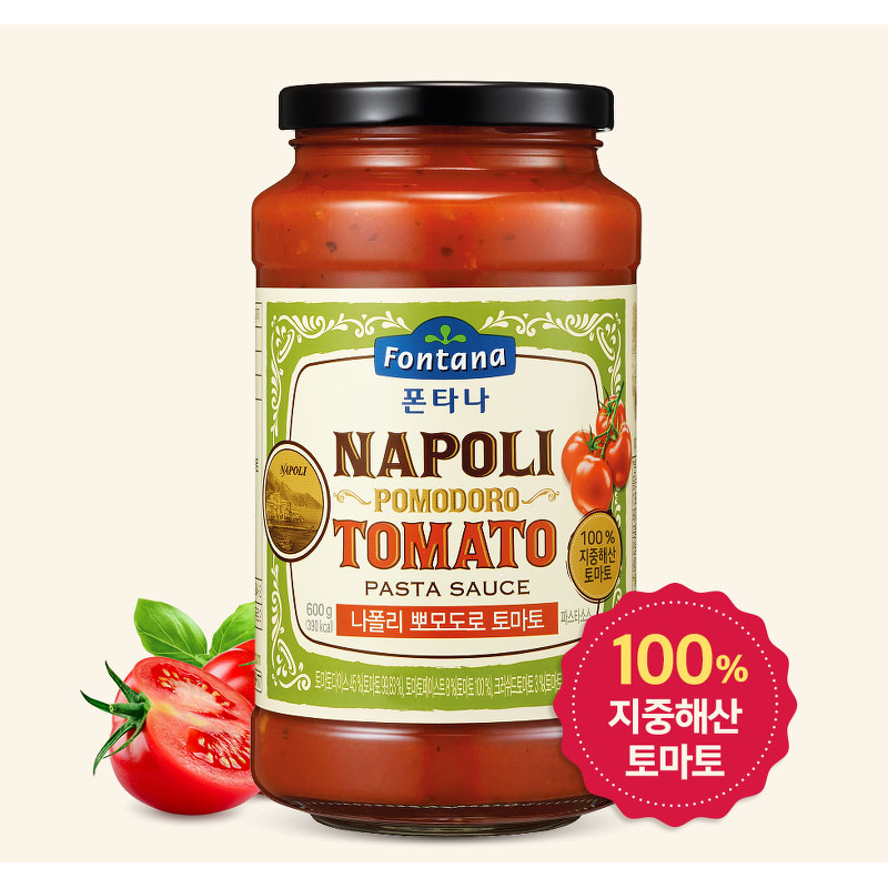 폰타나 파스타소스, 뽀모도로, 600g, 1병 + 아라비아따, 600g, 1병 + 크림치즈로제, 600g, 1병 상품 이미지 2
