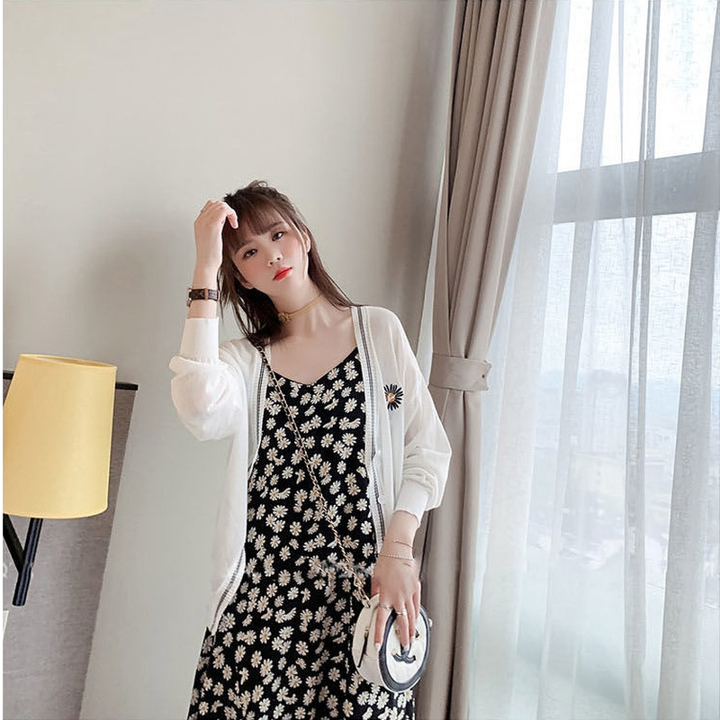 쉬블림로브 여성 데이지 쉬폰 플라워 프린팅 나들이 피크닉 원피스 GW1425, 원컬러, FREE 상품 이미지 3