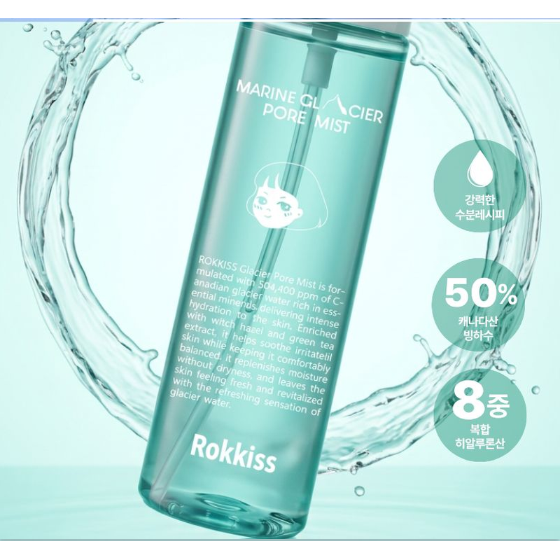 록키스 워터밤 빙하수 약산성 모공 미스트, 100ml, 2개입, 1개 상품 이미지 1