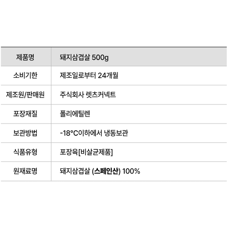 고기중독 한입삼겹살, 500g, 4개 상품 이미지 6
