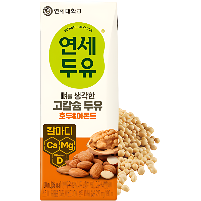 연세두유 뼈를 생각한 고칼슘 두유 검은콩, 190ml, 48팩 상품 이미지 2