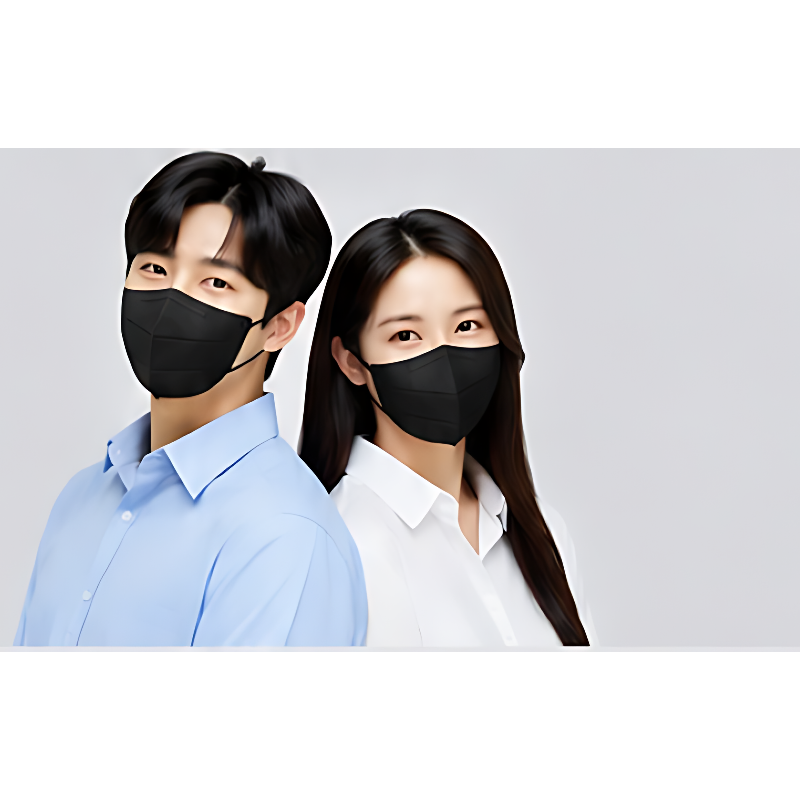 유앤미 국산 KF94 새부리형마스크, 대형, 검정색, 25개입, 4개 상세 이미지