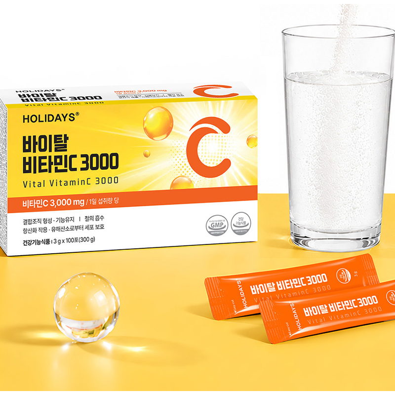 홀리데이즈 바이탈 비타민C 3000, 3000mg, 100포, 2개 상품 이미지 4