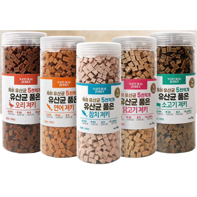 라피끄 강아지 유산균 품은 져키, 오리, 1kg, 1개 상품 이미지 6