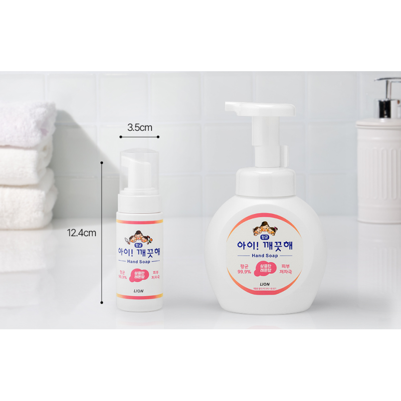 아이깨끗해 향균 폼 휴대용 핸드 솝, 레몬향, 50ml, 3개 상품 이미지 5